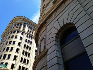 Boston and Newhouse buildings in salt lake city