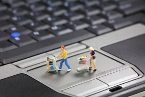 Shopping online concept