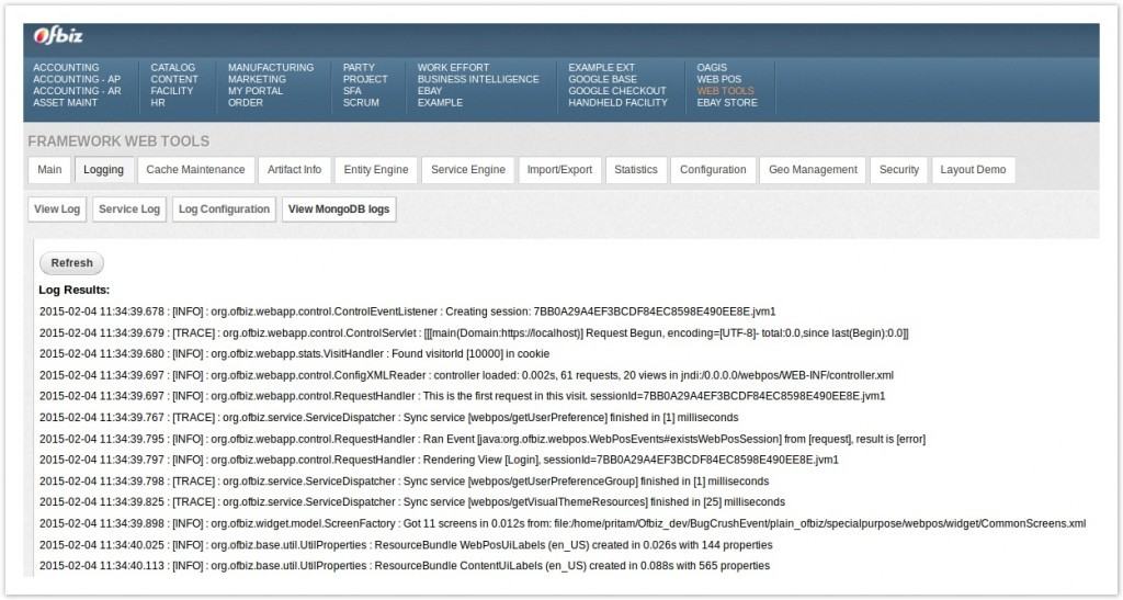 MongoDB_OFBiz_Final screen
