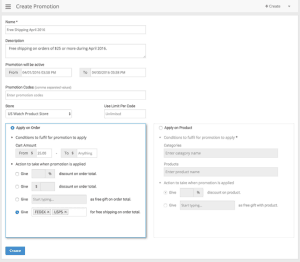 Product Management Page Screenshot