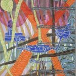 Push Pull Painting by Laura Sharp Wilson