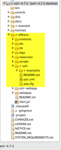 Solr Enterprise Search Jetty Container Directory