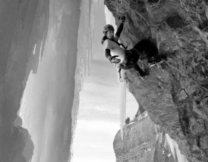 jason nelson mixed climbing in provo canyon utah