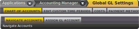 Add a new GL Account
