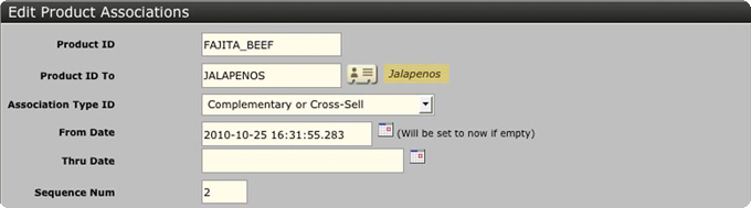 how to edit product associations