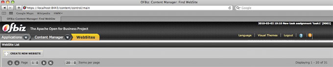 Ofbiz Tutorial Quick Cms Updates 1