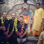 HotWax Systems' Jacopo Cappellato (CTO), Mike Bates (CEO) and Scott Gray (Software Developer) visit one of Indore's numerous historic monuments and temples