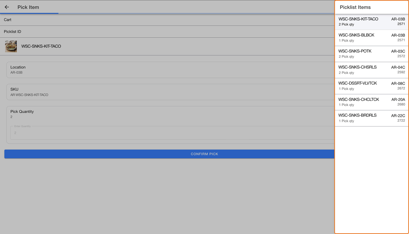 Generate Picklists in Optimal Walking Sequence