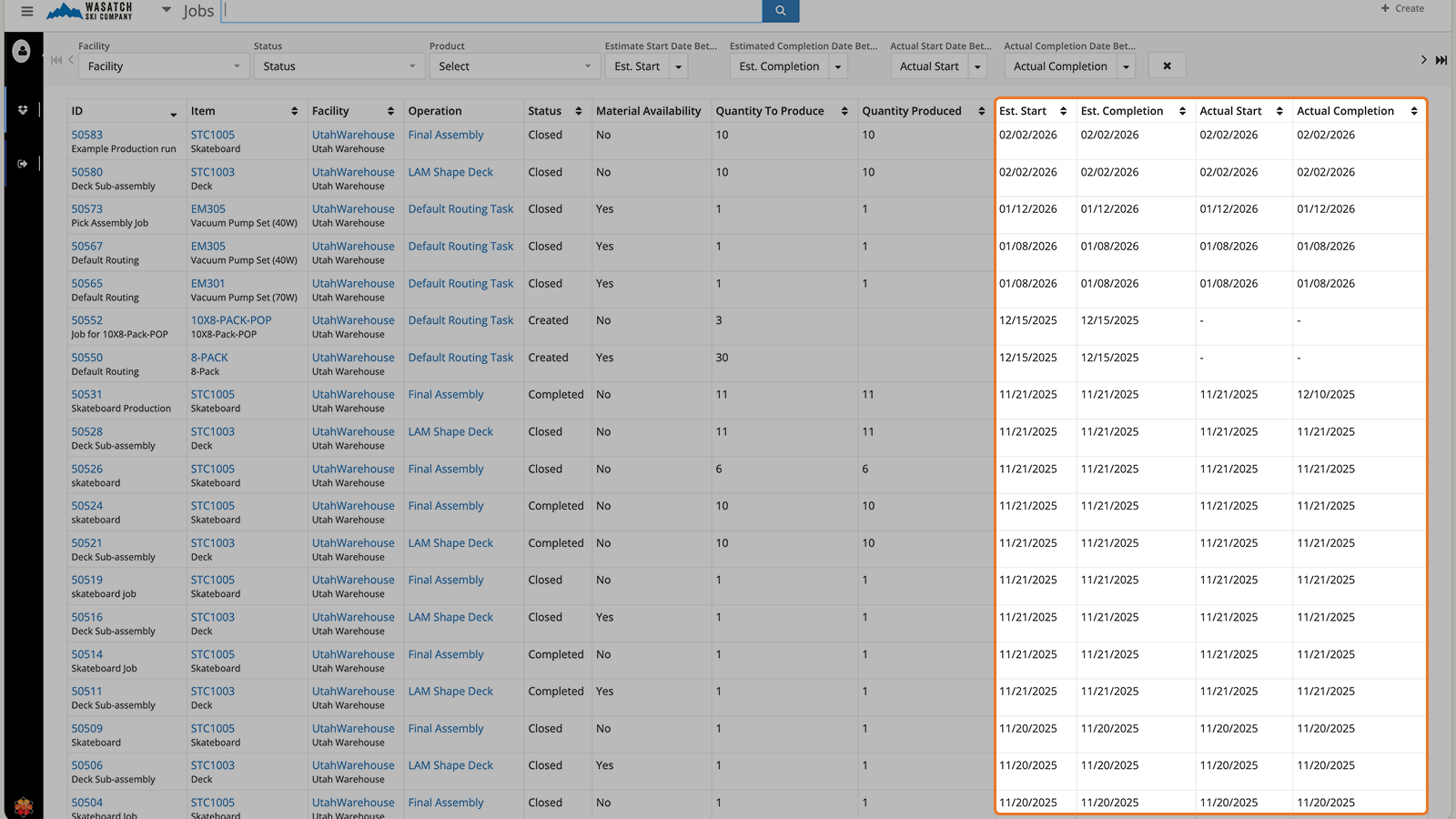 Structured Job Scheduling