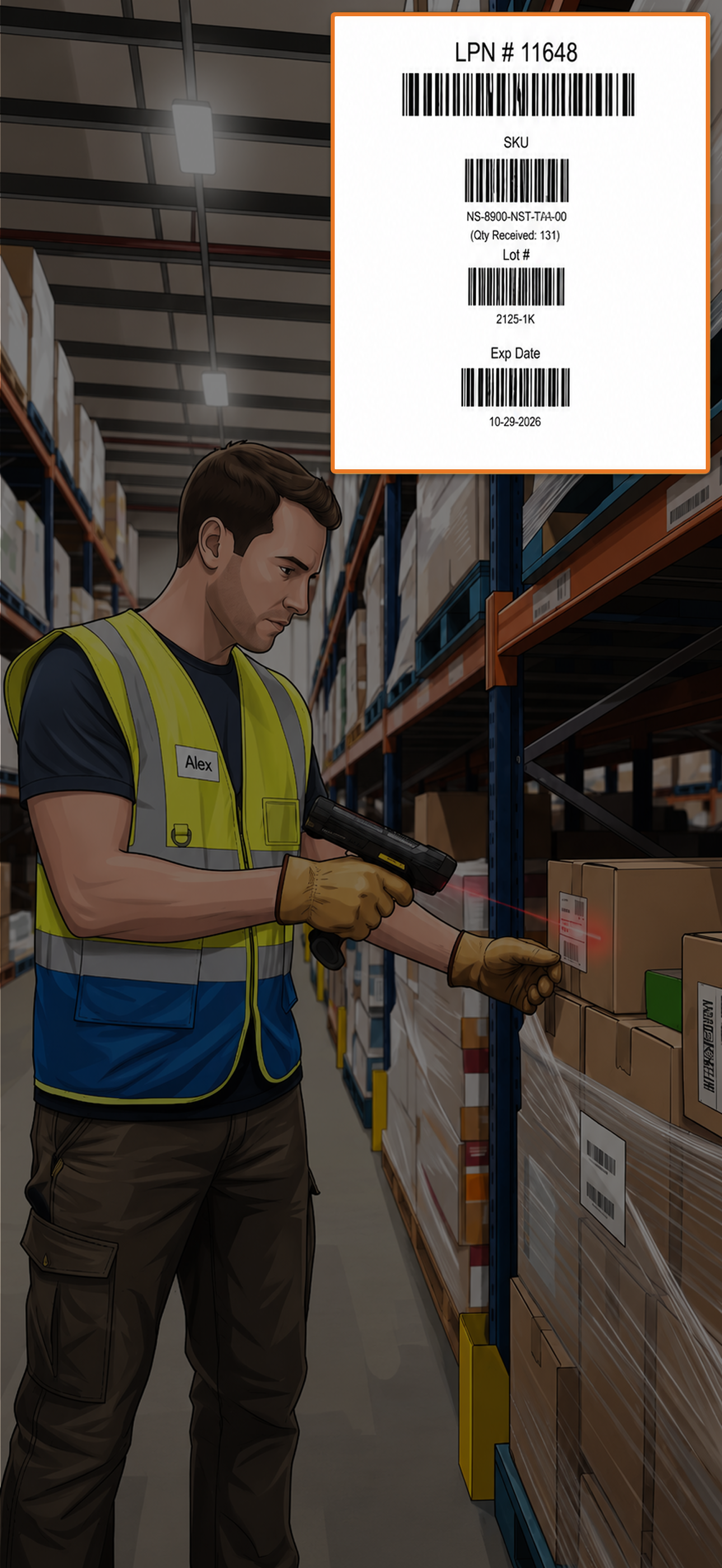 Guide Accurate Picking with Barcode Validation