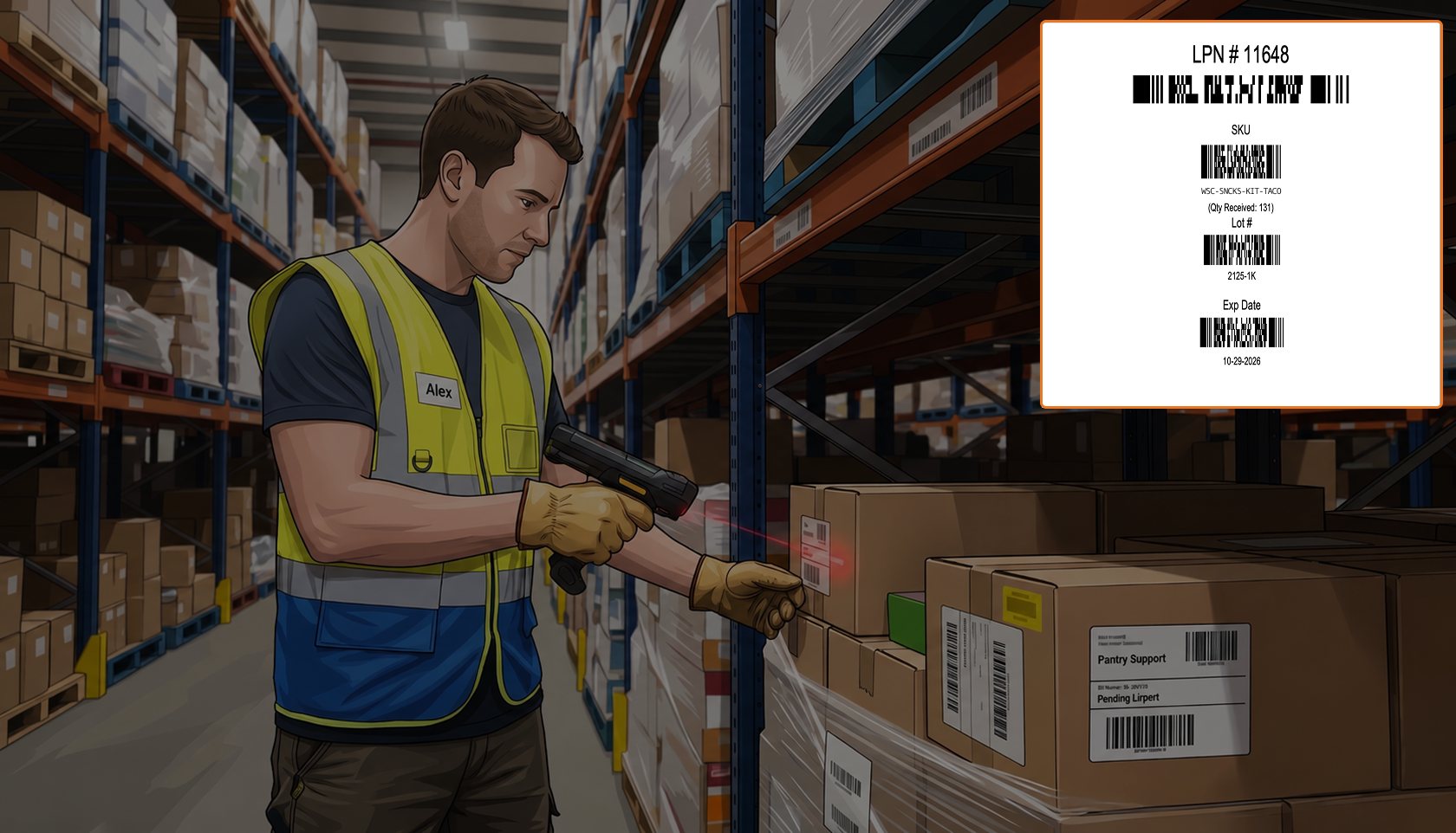 Guide Accurate Picking with Barcode Validation