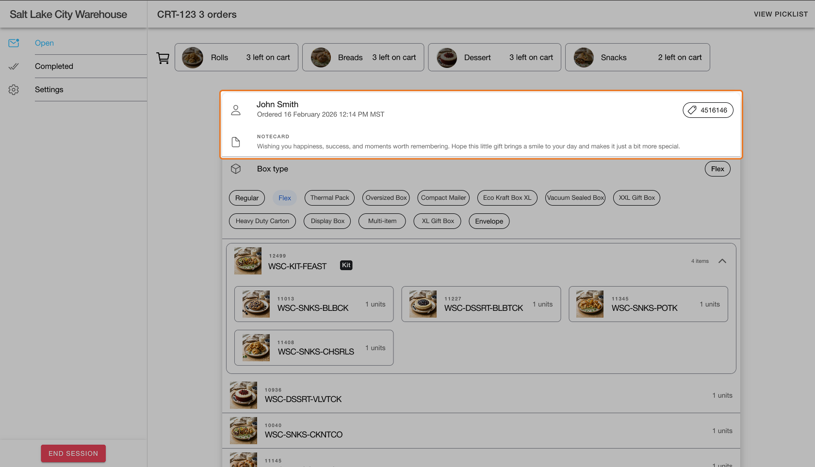 Pack Orders with Complete Item and Kit Visibility