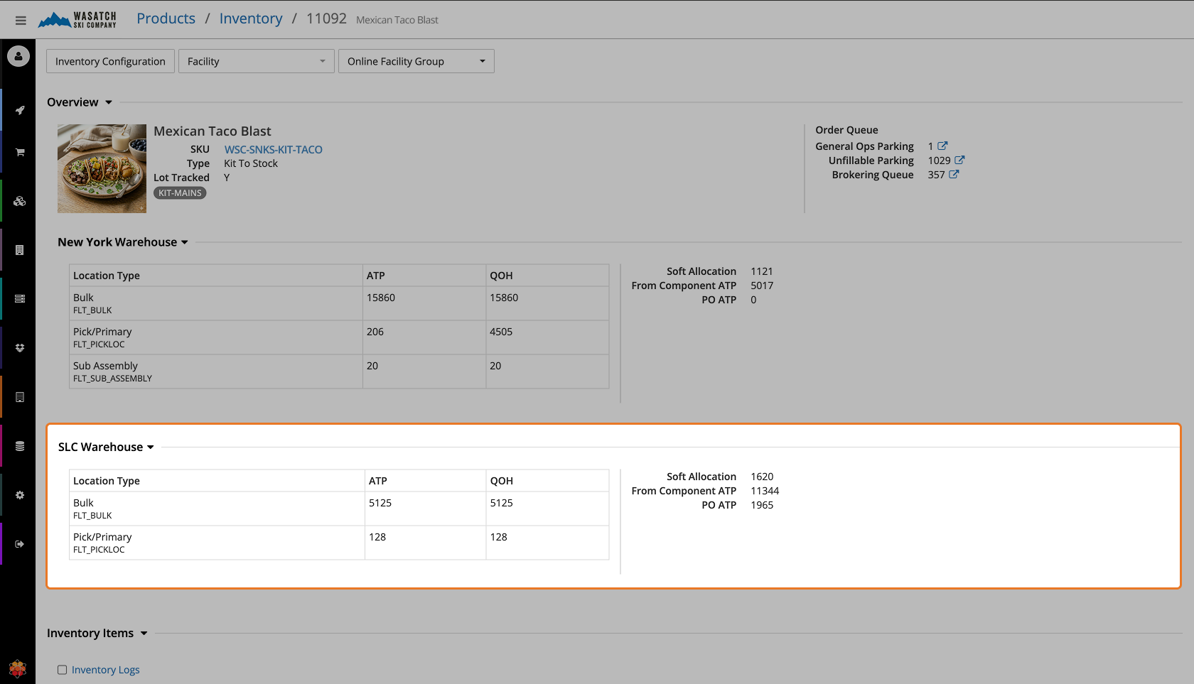 Track Component Inventory and Available-to-Build Quantities