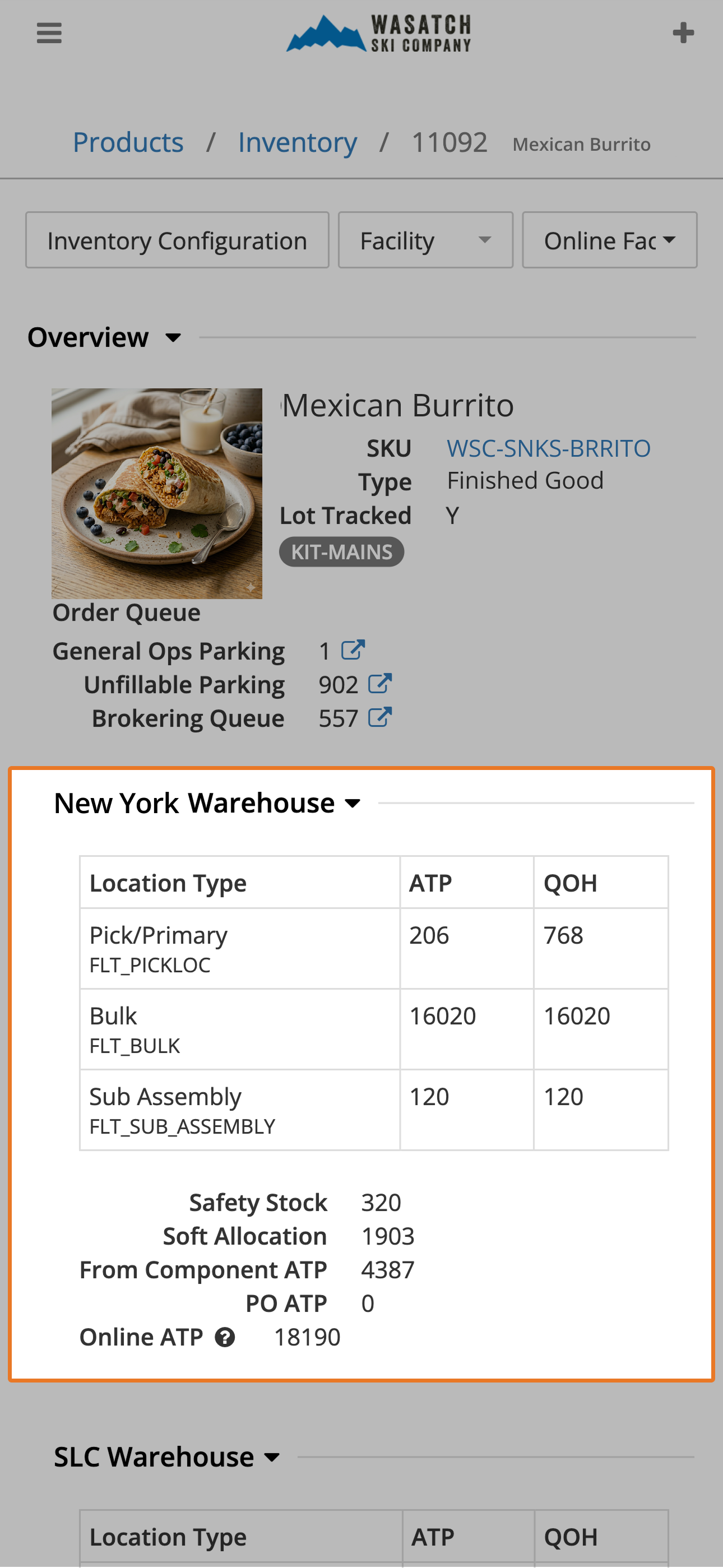 Track Component Inventory and Available-to-Build Quantities
