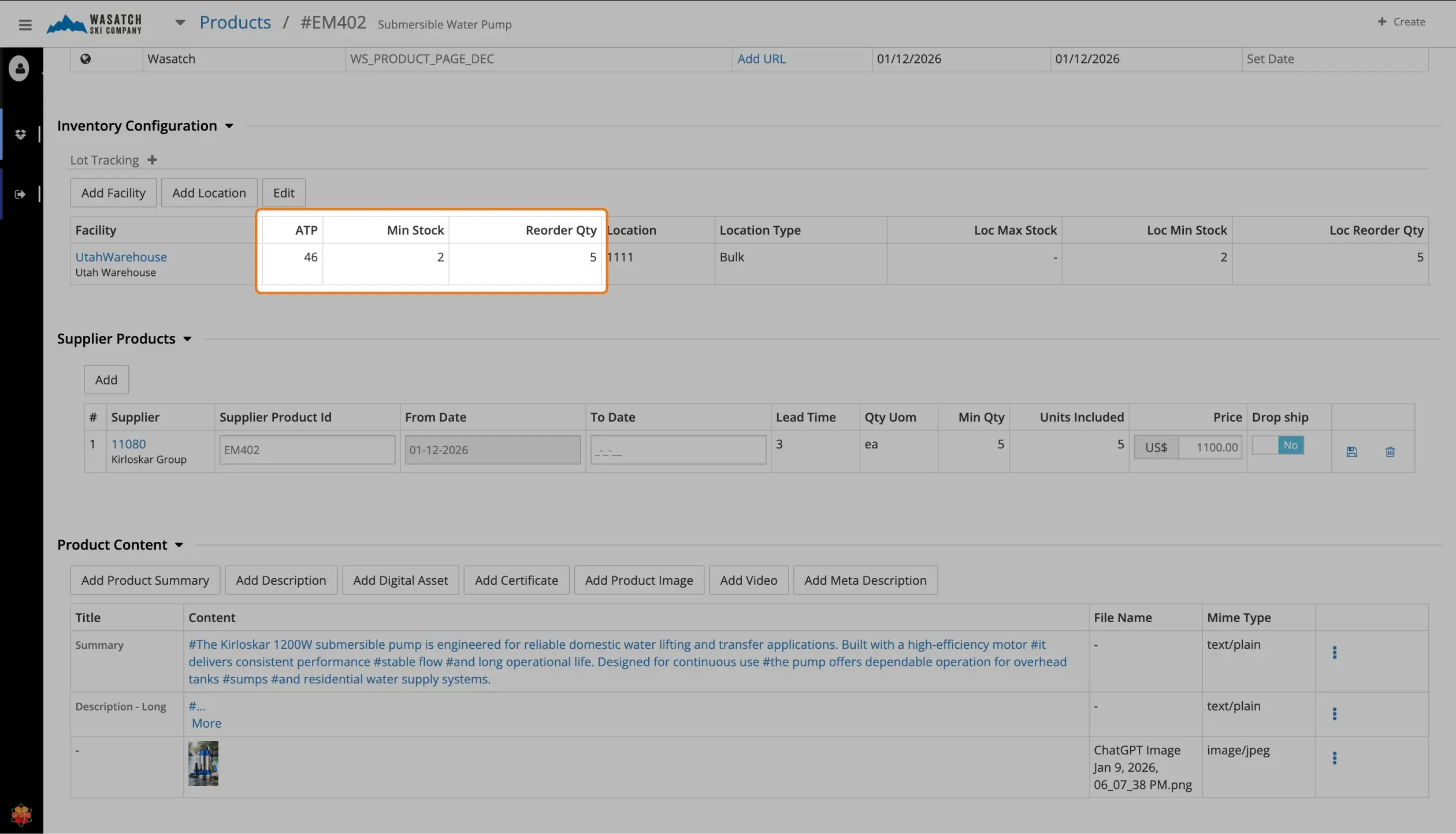Apply Minimum Stock and Reorder Quantities on Every Replenishment Engine Run