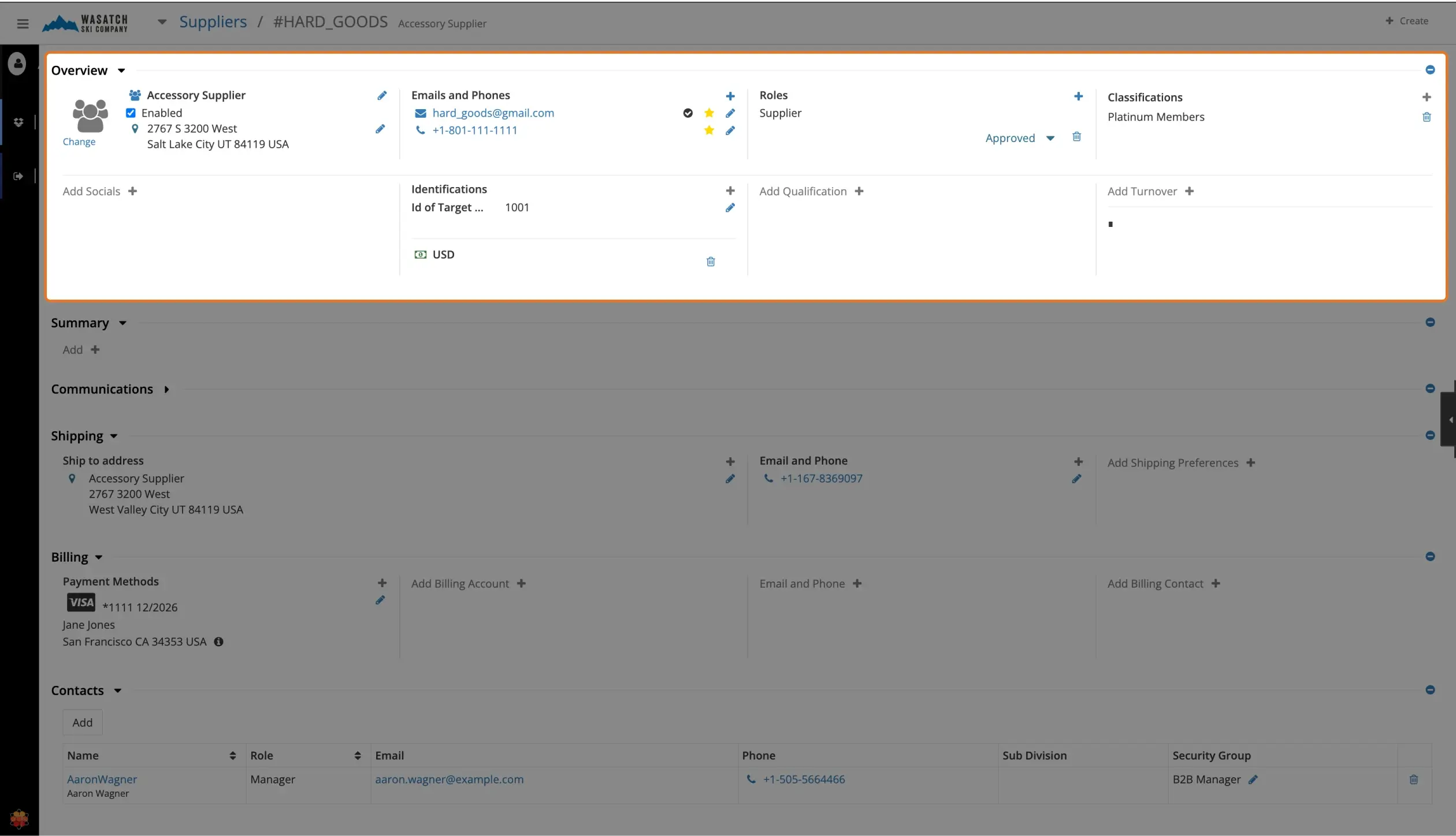 Onboard Suppliers Into Structured Profiles