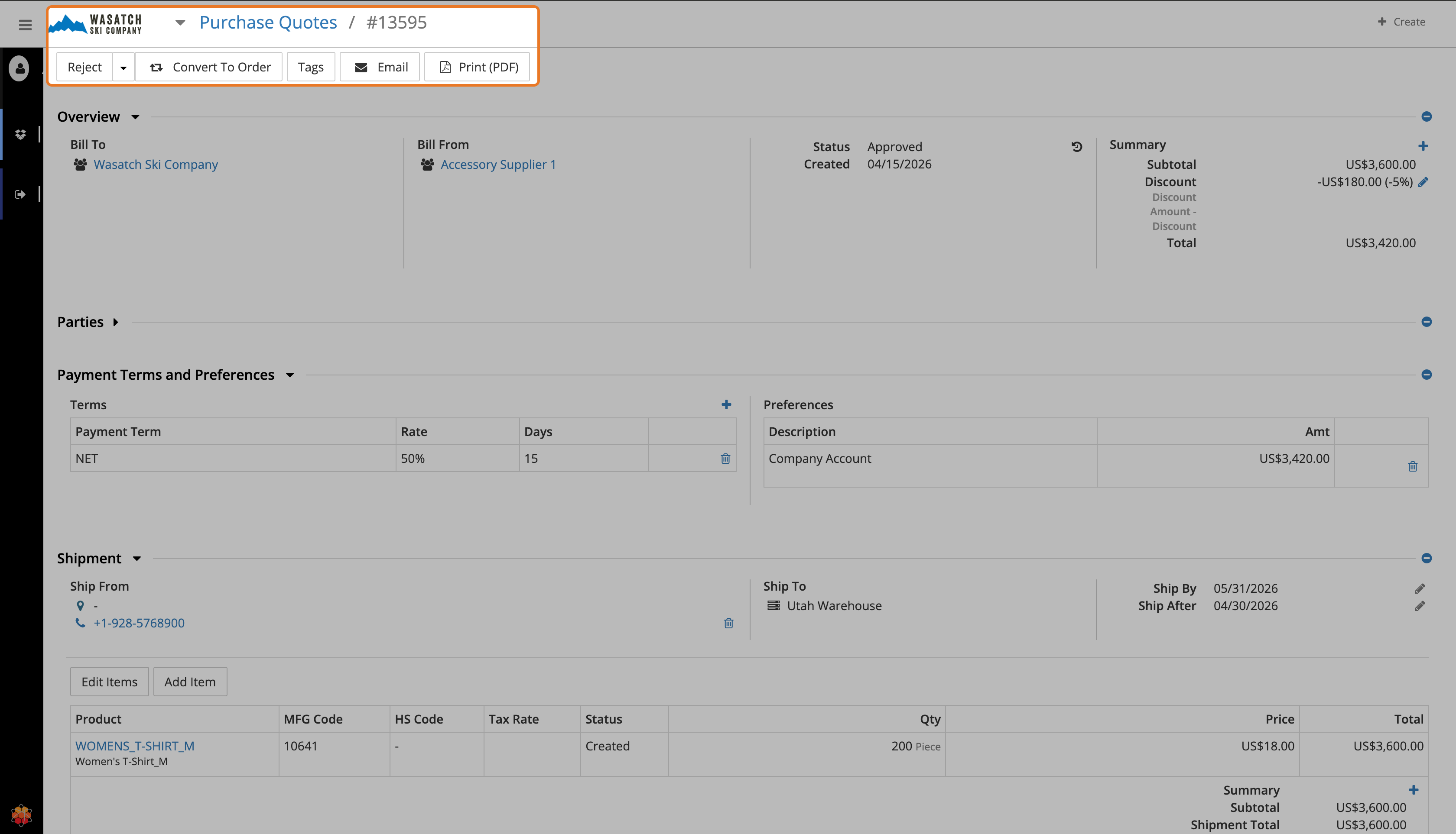 Raise Requisitions and Convert Quotes Into Purchase Orders