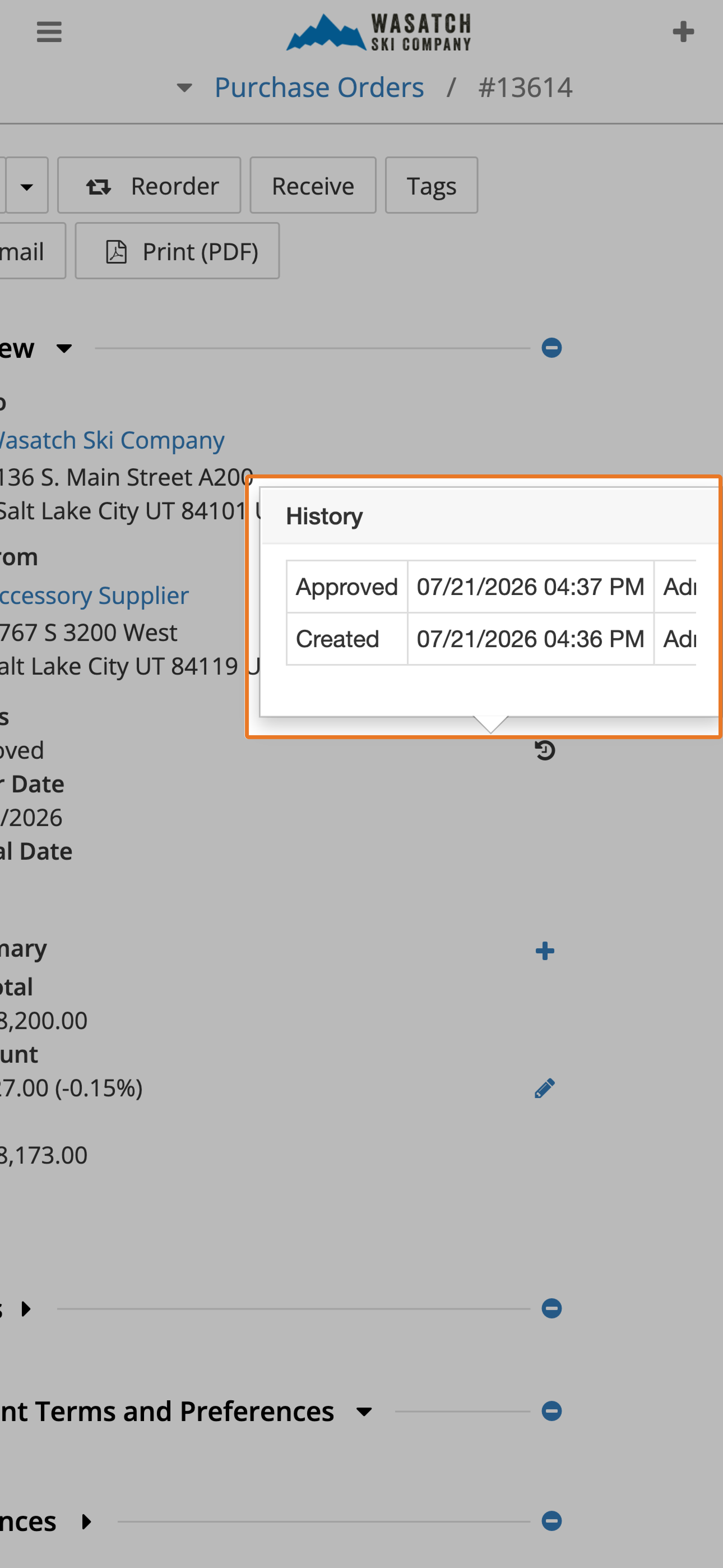 Maintain a Full Audit Trail for Every Purchase Order