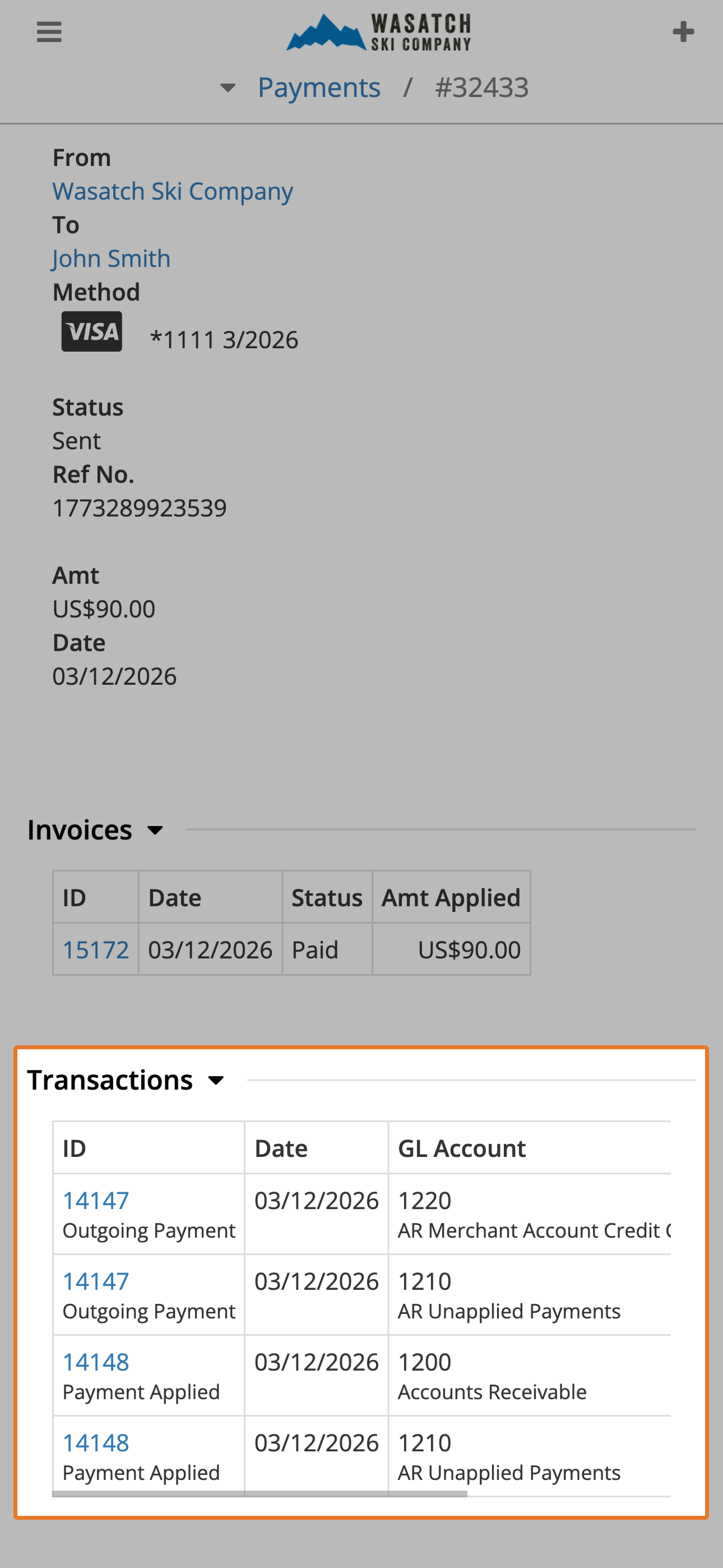 Link Every Payment to Its Source Invoice