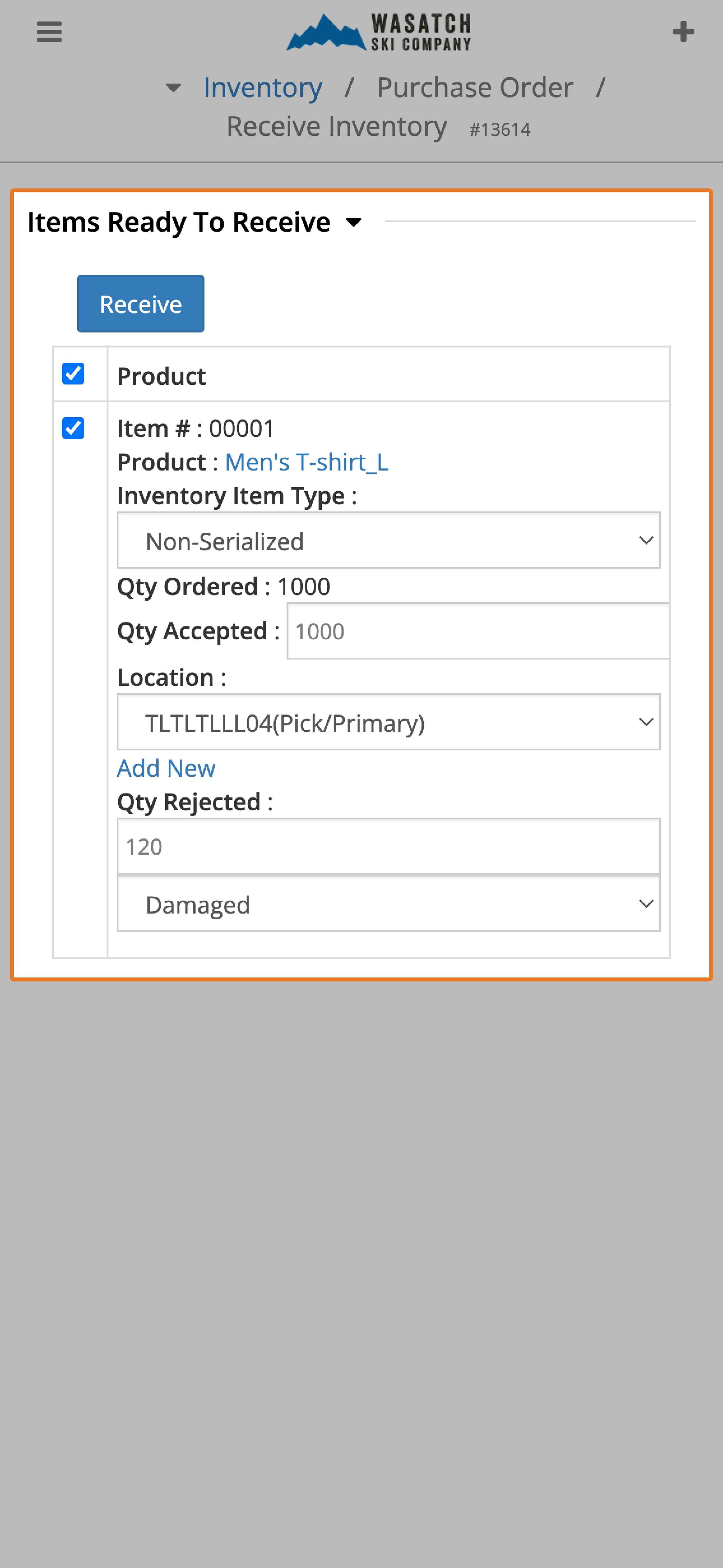 Capture Receiving Rejections and Reasons